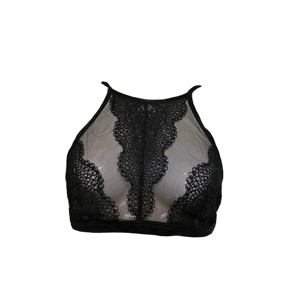 VICTORIA SECRET BLACK BRALETTE SIZE MEDIUM